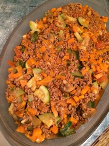 Little Hummingbird - beef mince and vegetable casserole base